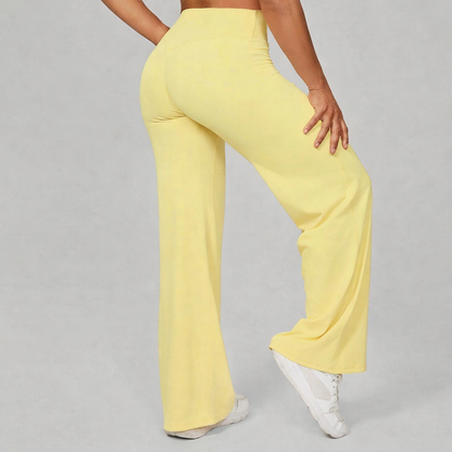 High-Waisted Naked-Feel Yoga Pants – Straight Leg Gym & Lounge Pants