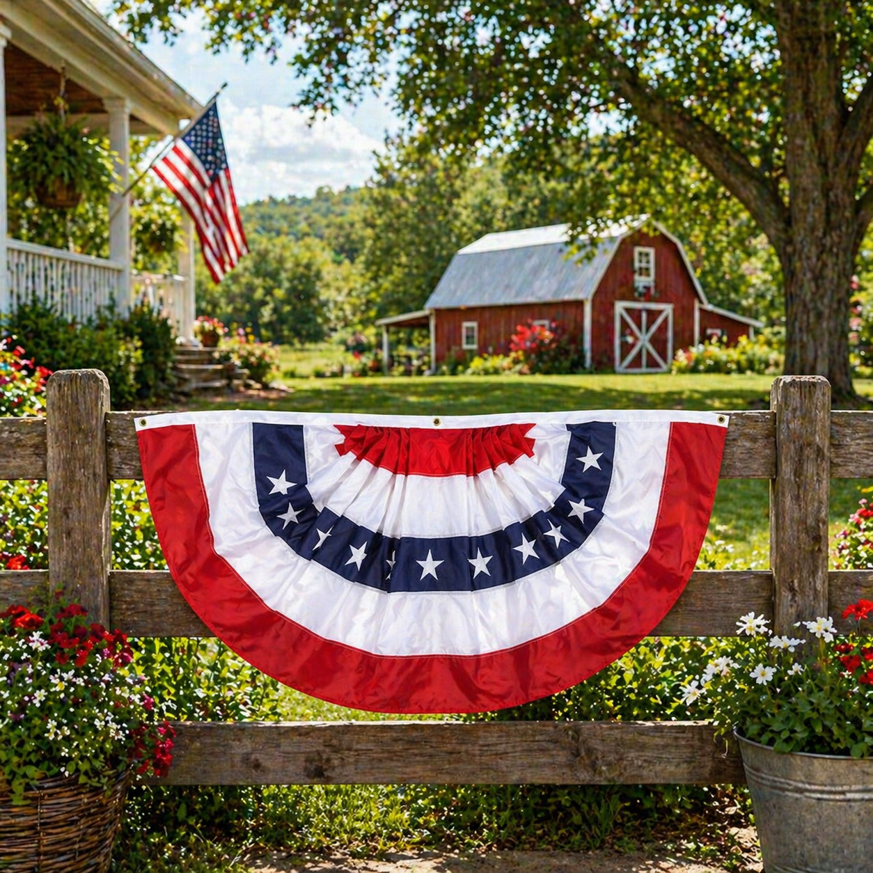 Heritage American Flag Bunting | 24-in x 48-in