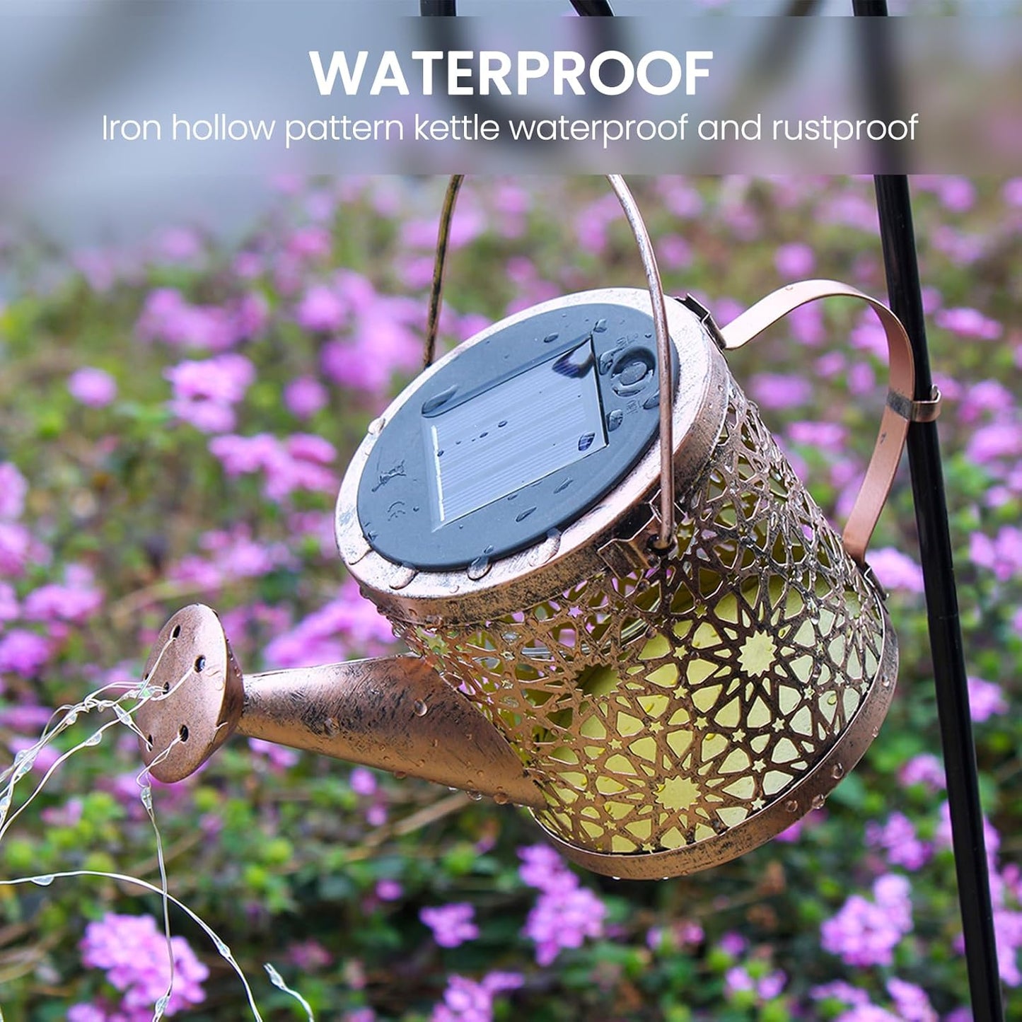 2026 Solar Powered Starry Watering Can (IP65 Waterproof)