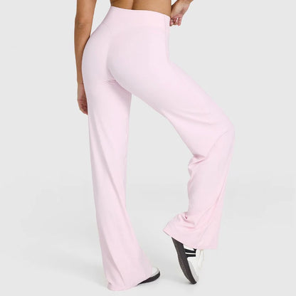 High-Waisted Naked-Feel Yoga Pants – Straight Leg Gym & Lounge Pants