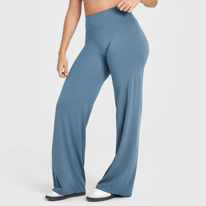 High-Waisted Naked-Feel Yoga Pants – Straight Leg Gym & Lounge Pants
