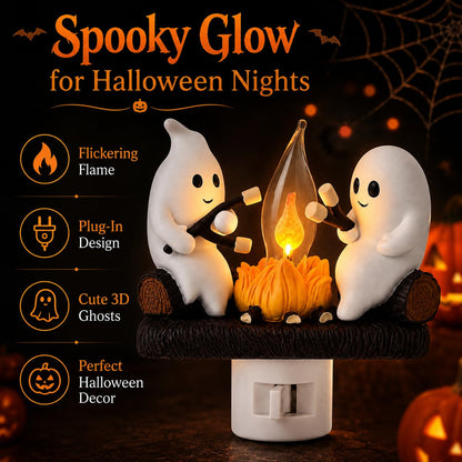 Halloween 🎃3D Ghost Campfire Night Light👻